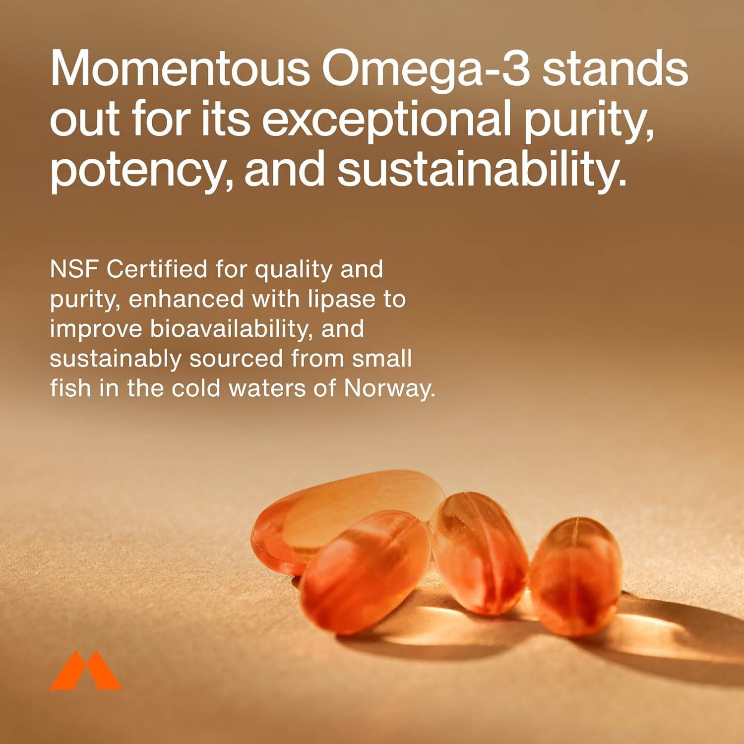 Momentous Omega-3 Fish Oil - High-Potency EPA & DHA Supplement for Men & Women - Supports Heart, Joint, & Brain Health - NSF Certified for Sport - Non-GMO - Gluten-Free - 1,600 mg - 30 Servings - Image 3
