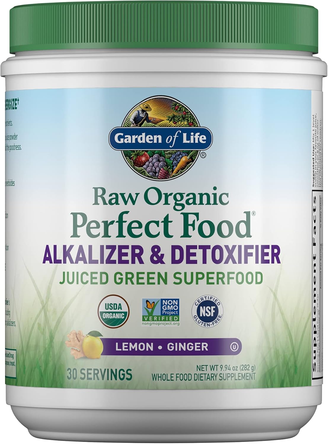 Garden of Life Raw Organic Perfect Food Alkalizer & Detoxifier Juiced Greens Superfood Powder & Vegan Protein Powder - Raw Organic Meal Replacement Shakes - Vanilla - Pea Protein - Image 2