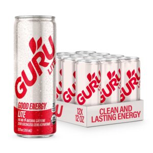 GURU Lite Organic Energy Drinks, Cl...