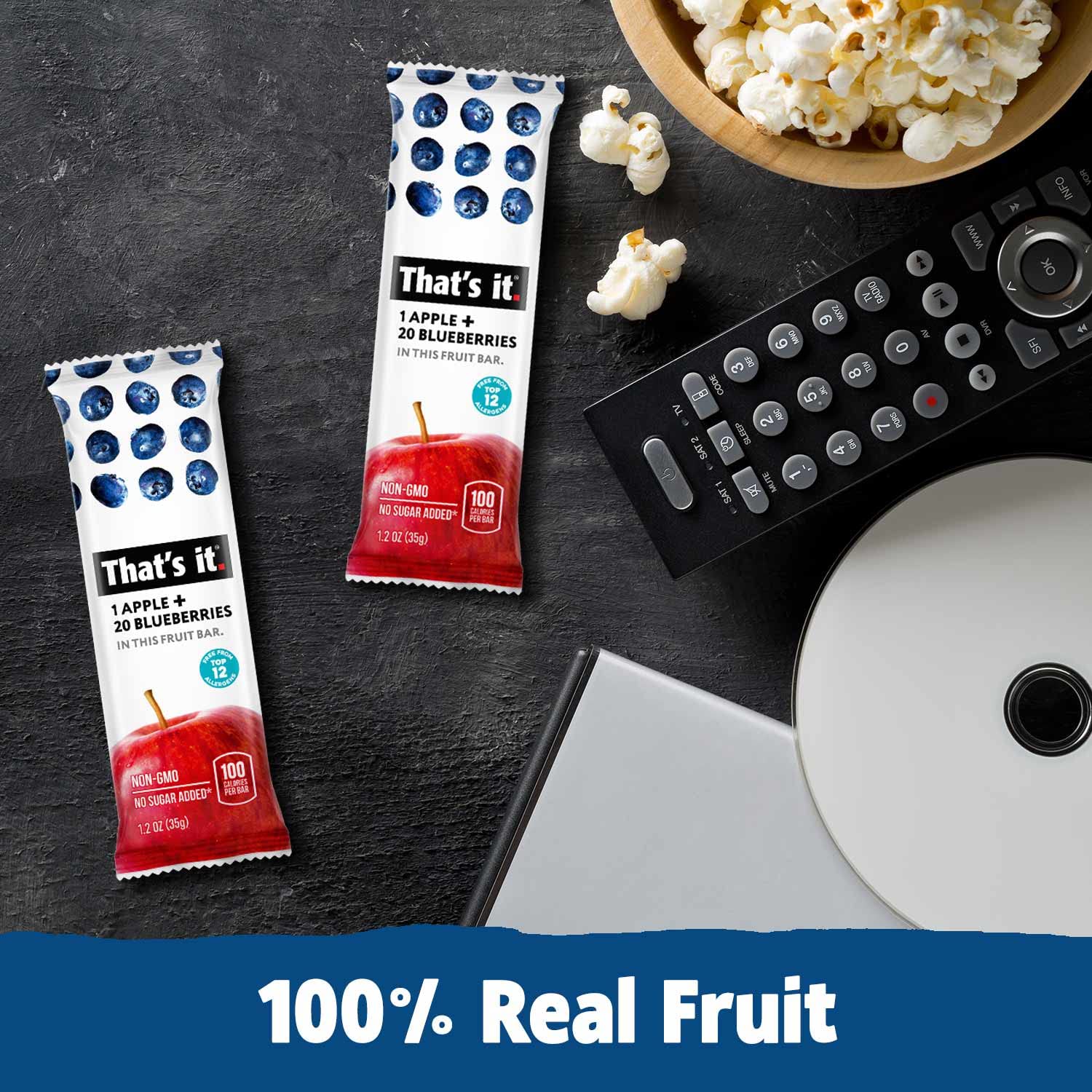 That's it. Variety Pack 100% Natural Real Fruit Bar, Best High Fiber Vegan, Gluten Free Healthy Snack, Paleo for Children & Adults, Non GMO No Added Sugar, No Preservatives Energy Food (12 Pack) - Image 6