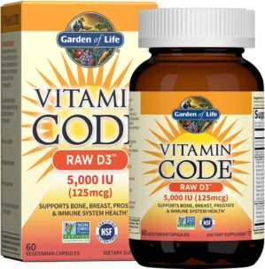 Garden of Life Vitamin D3 5000 IU, ...