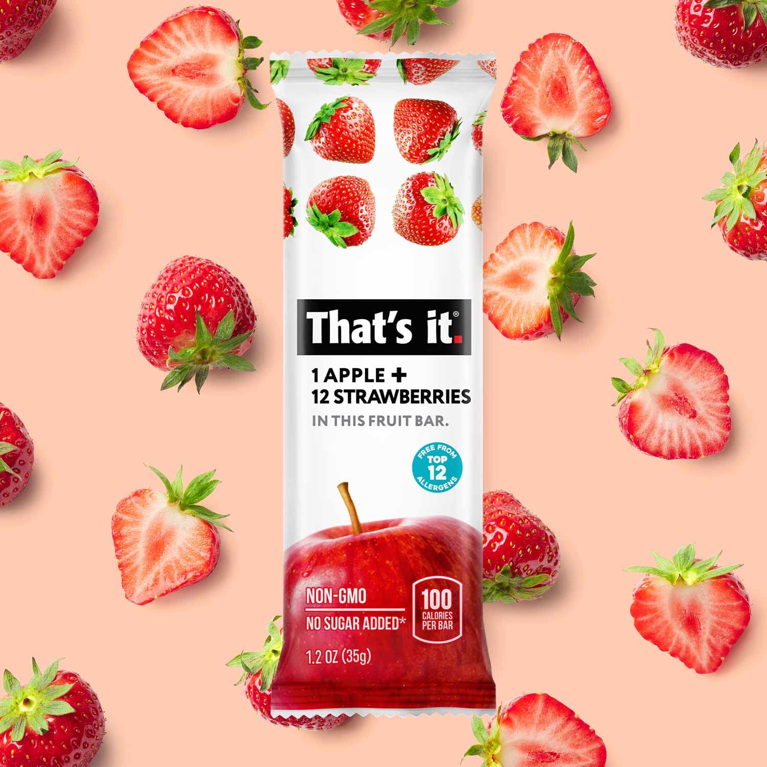 That's it. Variety Pack 100% Natural Real Fruit Bar, Best High Fiber Vegan, Gluten Free Healthy Snack, Paleo for Children & Adults, Non GMO No Added Sugar, No Preservatives Energy Food (12 Pack) - Image 8