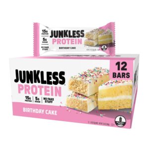 JUNKLESS Birthday Cake Protein Bars...