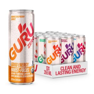 GURU ZERO SUGAR Organic Energy Drin...