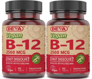 DEVA Vegan Vitamins B-12, High Pote...