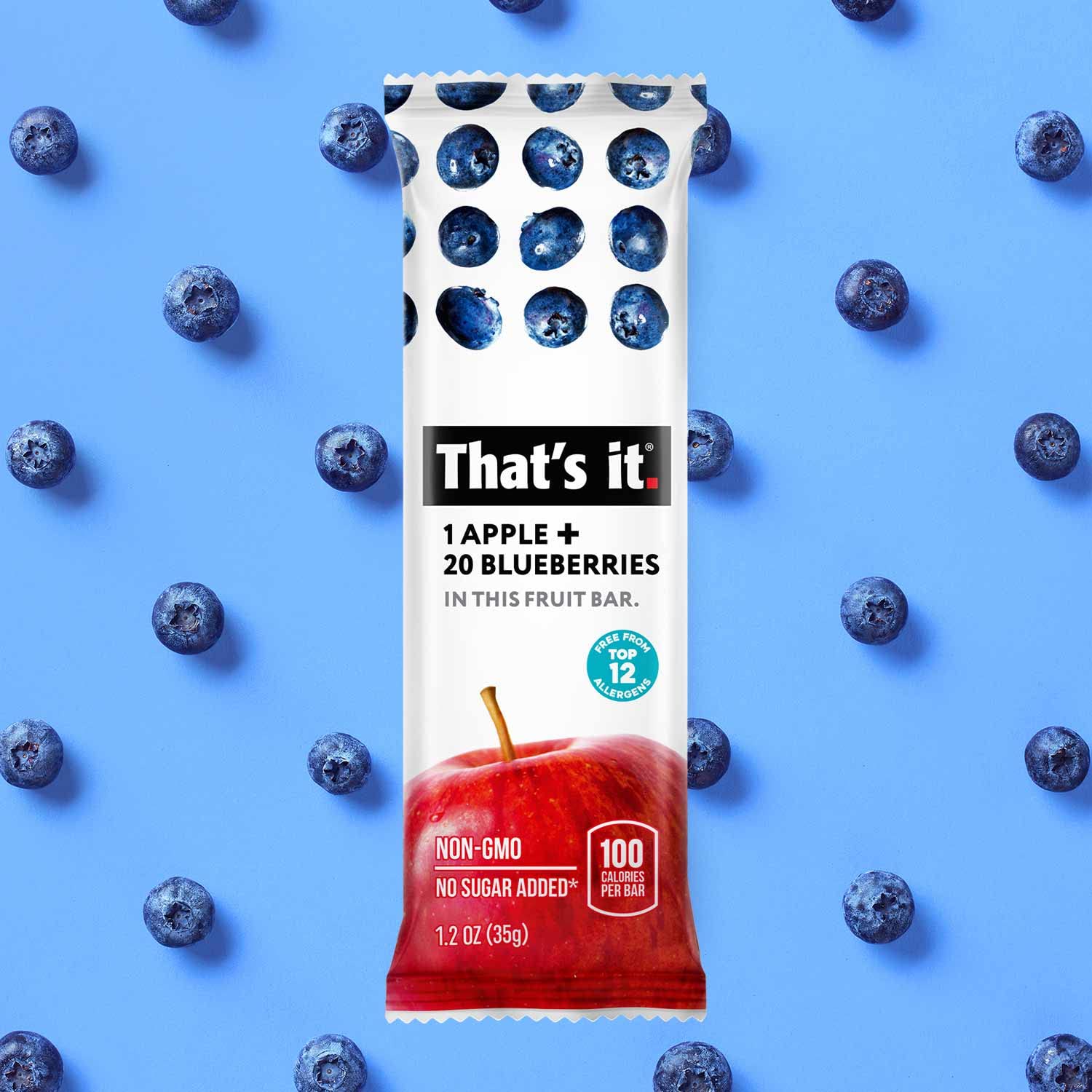 That's it. Variety Pack 100% Natural Real Fruit Bar, Best High Fiber Vegan, Gluten Free Healthy Snack, Paleo for Children & Adults, Non GMO No Added Sugar, No Preservatives Energy Food (12 Pack) - Image 9
