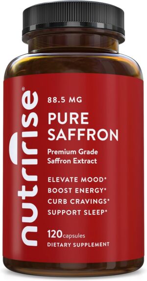 NutriRise Saffron Supplements 120 C...