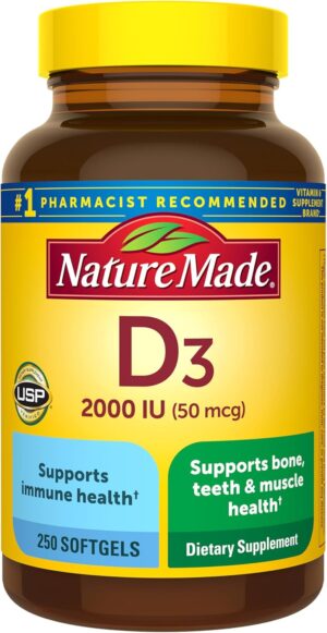 Nature Made Vitamin D3 2000 IU (50 ...