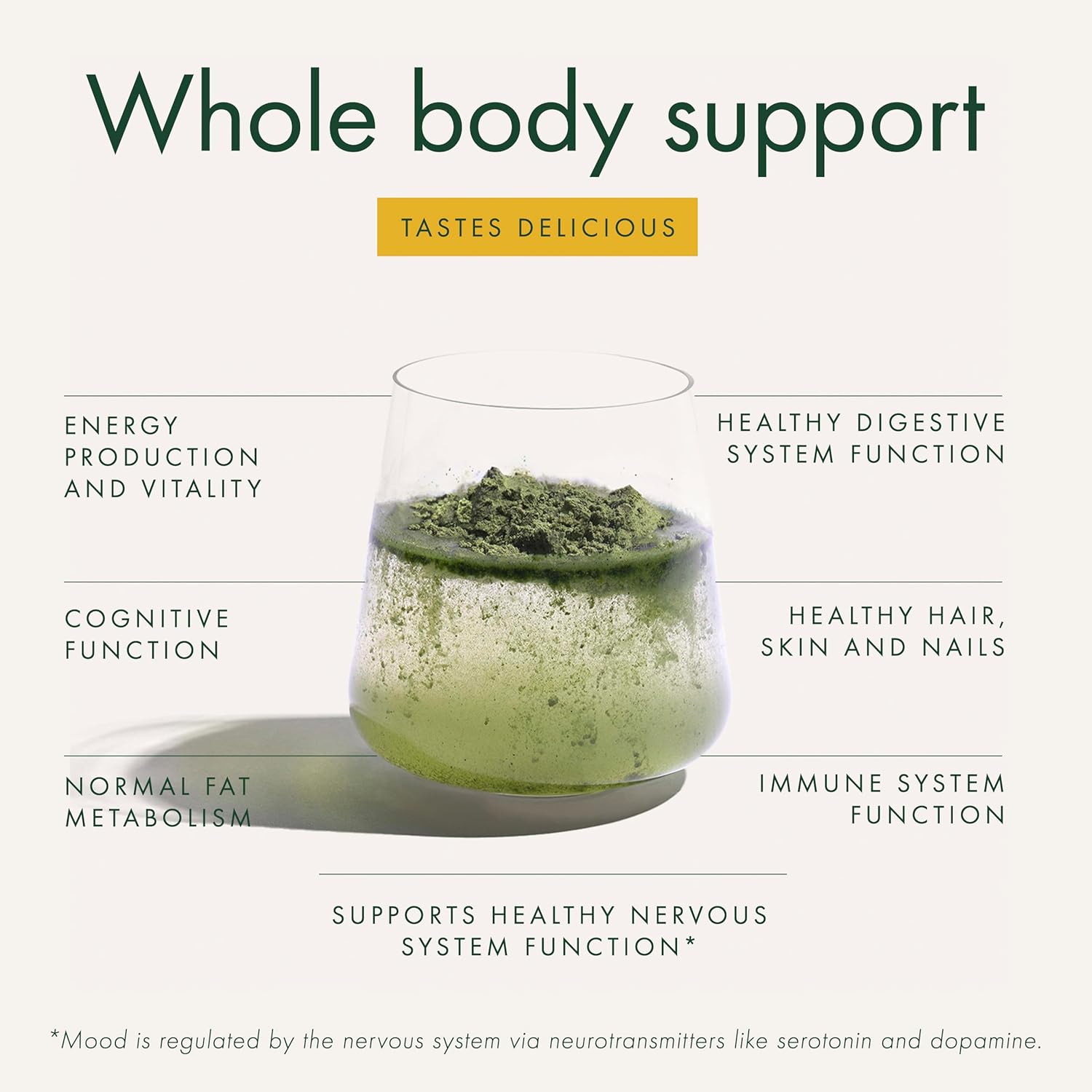 WelleCo The Super Elixir Daily Greens Powder, Probiotic Drink Mix with Whole Foods, Gluten Free, Vegan Gut Health Powder, Energy, Immunity, Healthy Skin, Hair & Nails (300g, Lemon Ginger) - Image 6