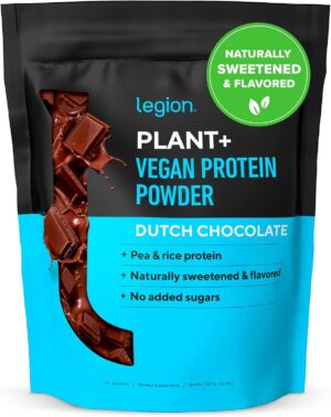 LEGION Plant+ Vegan Protein Powder,...