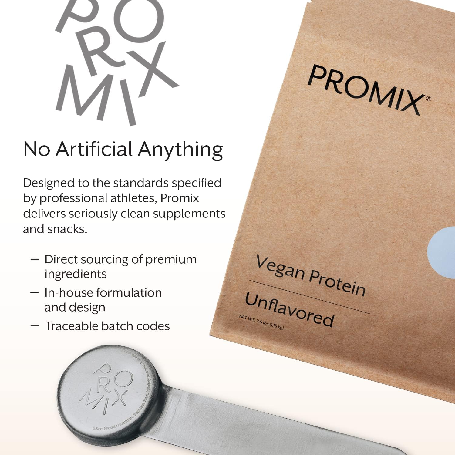 ProMix Nutrition Plant-Based Vegan Protein Powder, Unflavored - Pea Protein & Vitamin B-12 - Post Workout Fitness & Nutrition Shakes, Smoothies, Baking & Cooking Recipes - 2.5 Pound (Pack of 1) - Image 6