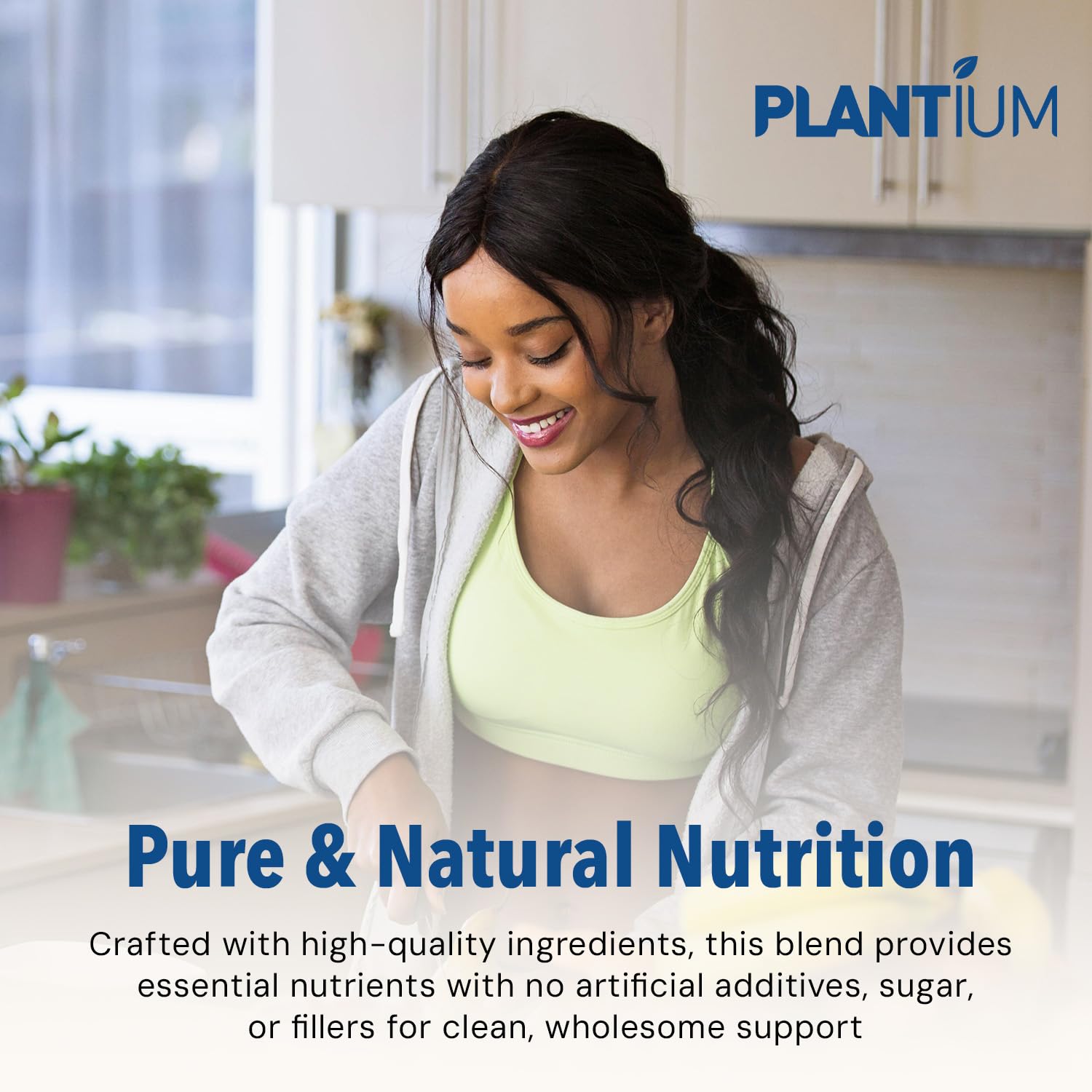 Plantium Total Nutrition, Premium All-in-One Meal Replacement Shake, Plant-Based Protein Powder with Vitamins, Minerals & Probiotics, 22g Protein per Serving, Vanilla - Image 9