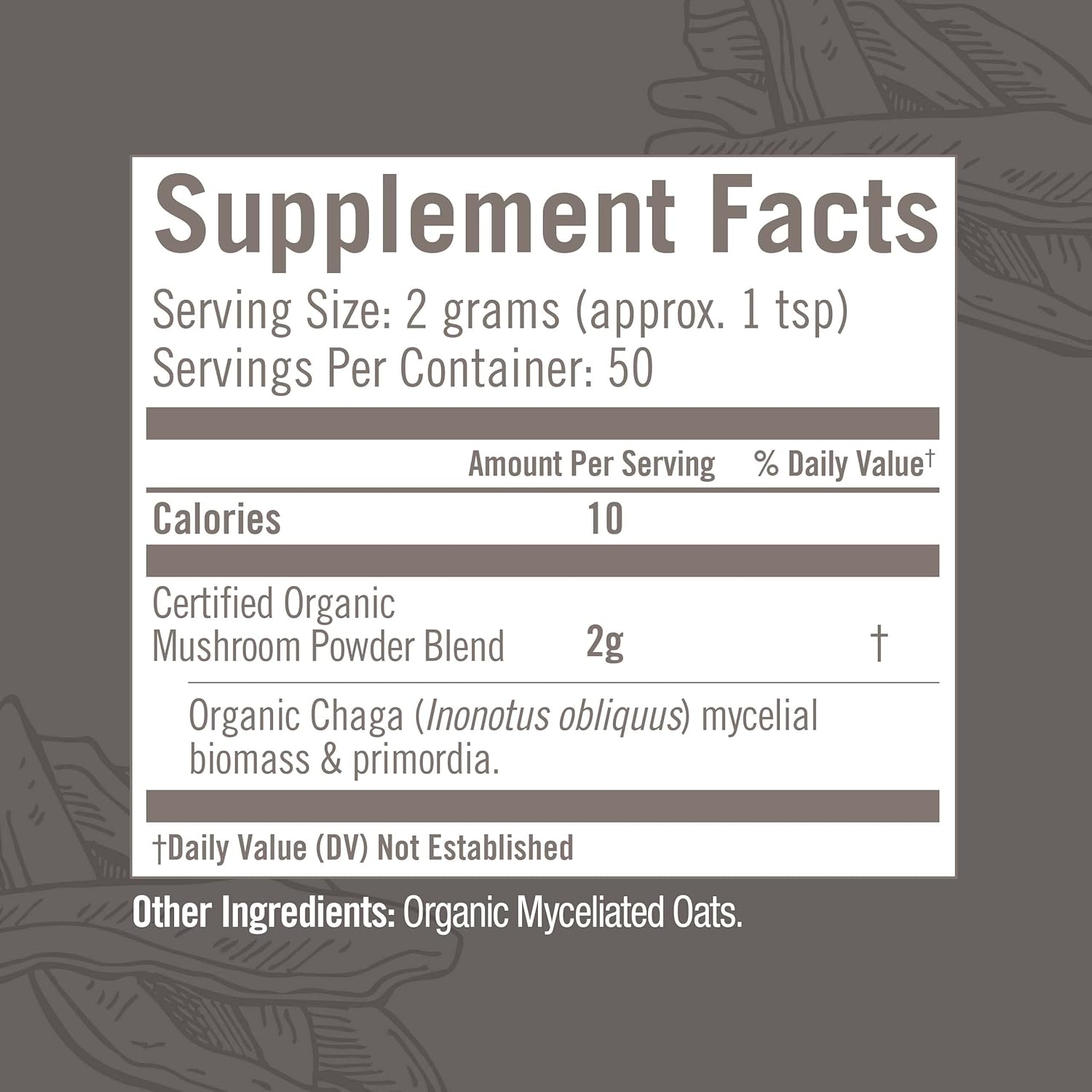 OM MUSHROOM SUPERFOOD Chaga Organic Mushroom Powder, 3.5 Ounce, 50 Servings, US Grown, Sacred Antioxidants & Immune Support, Superfood Mushroom Supplement - Image 5