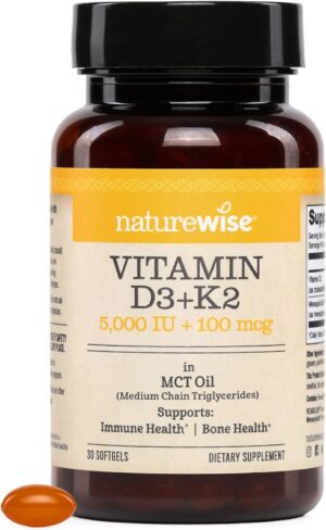 NatureWise Vegan Vitamin D3 + K2 wi...