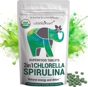 Organic Spirulina Chlorella Tablets...