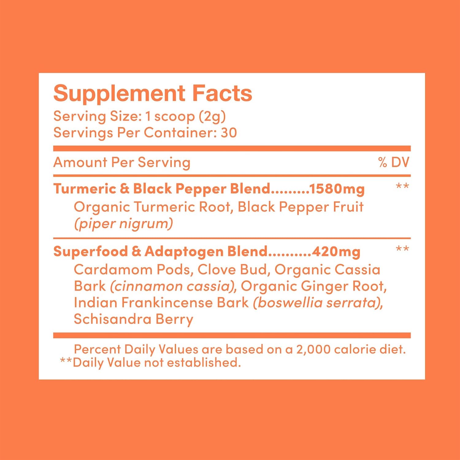 Further Food Superfood Turmeric Root Powder - Maximum Absorption, Natural Immune Booster, Golden Milk Blend, Sugar Free, Keto, Vegan, Non-GMO, 2.12 Oz - Image 2