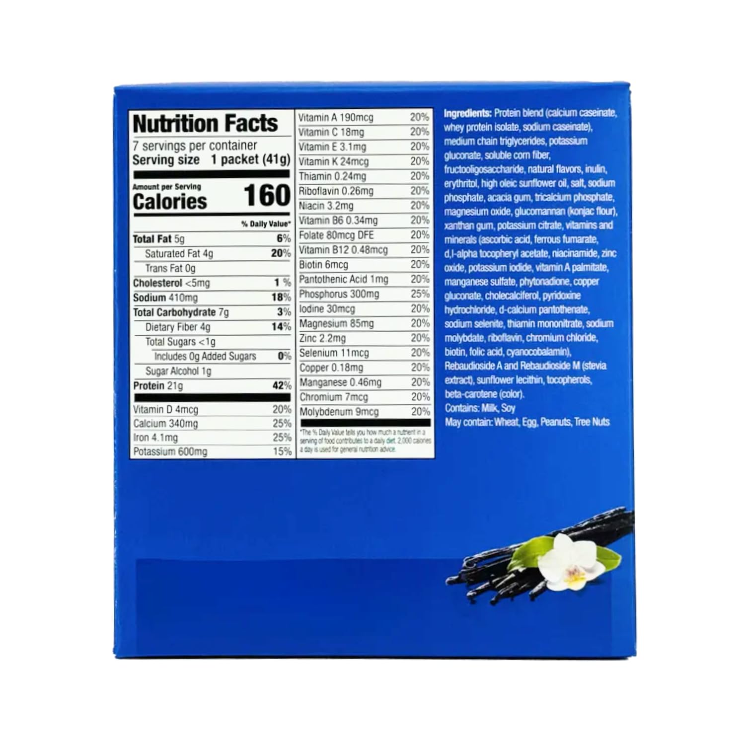 PROTIFIT - High Protein Smoothie Flavor Pack With Base Mix, Low Calorie, Low Fat, Low Sugar, Low Carb, Ideal Protein Compatible, 7 Servings Per Box (Vanilla Complete Smoothie) - Image 2