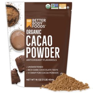 BetterBody Foods Organic Cacao Powd...