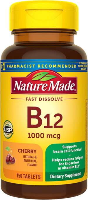 Nature Made Vitamin B12 1000 mcg, E...