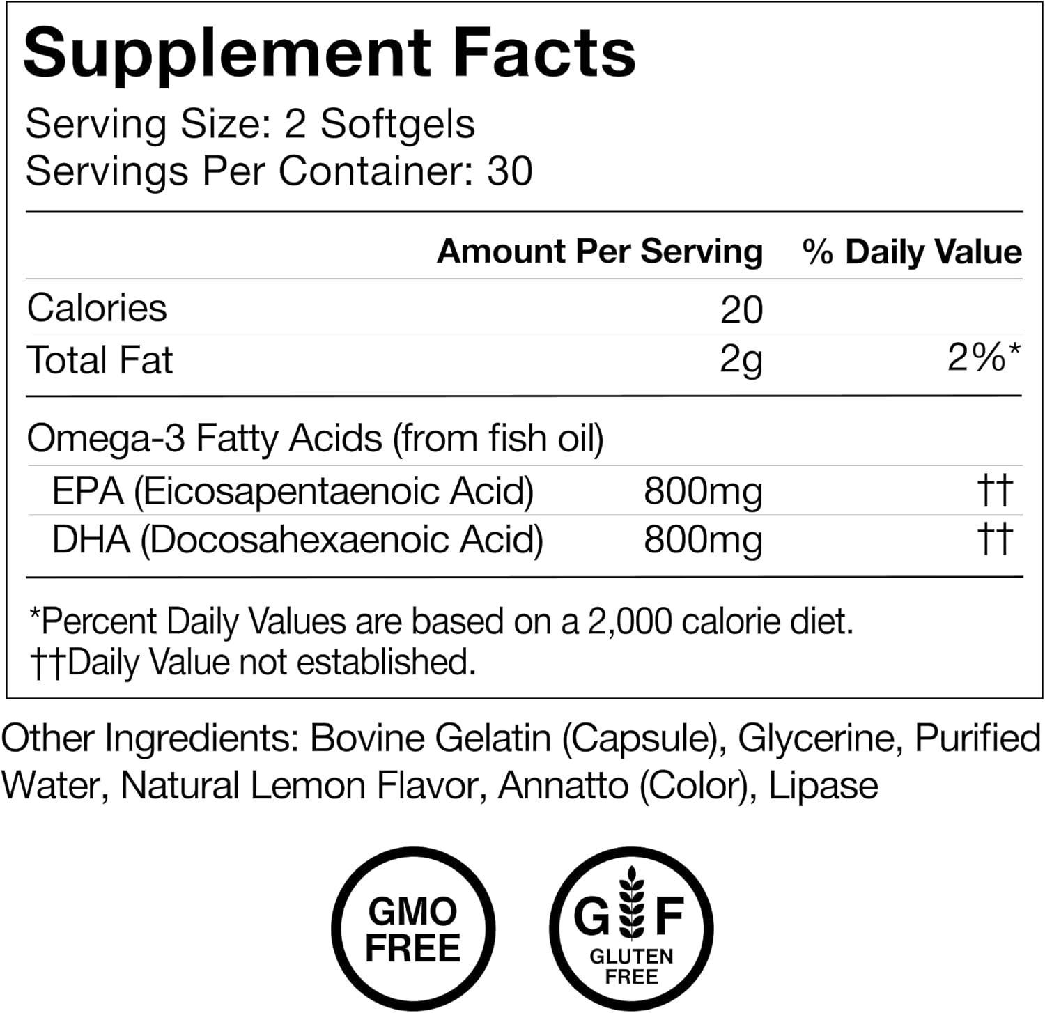 Momentous Omega-3 Fish Oil - High-Potency EPA & DHA Supplement for Men & Women - Supports Heart, Joint, & Brain Health - NSF Certified for Sport - Non-GMO - Gluten-Free - 1,600 mg - 30 Servings - Image 8