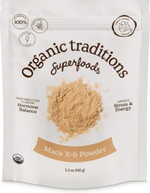 Organic Traditions Maca X 6 Powder,...
