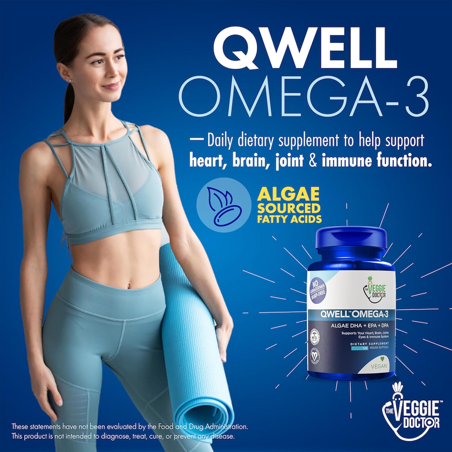 Vegan Omega 3 Supplement – Algae Omega 3 with DHA EPA DPA – Vegan Capsules from Algal – Fish Oil Alternative – Plant-Based Algae Oil Formula – Non-GMO, Carrageenan-Free (120 Capsules, 2 Month Supply) - Image 4