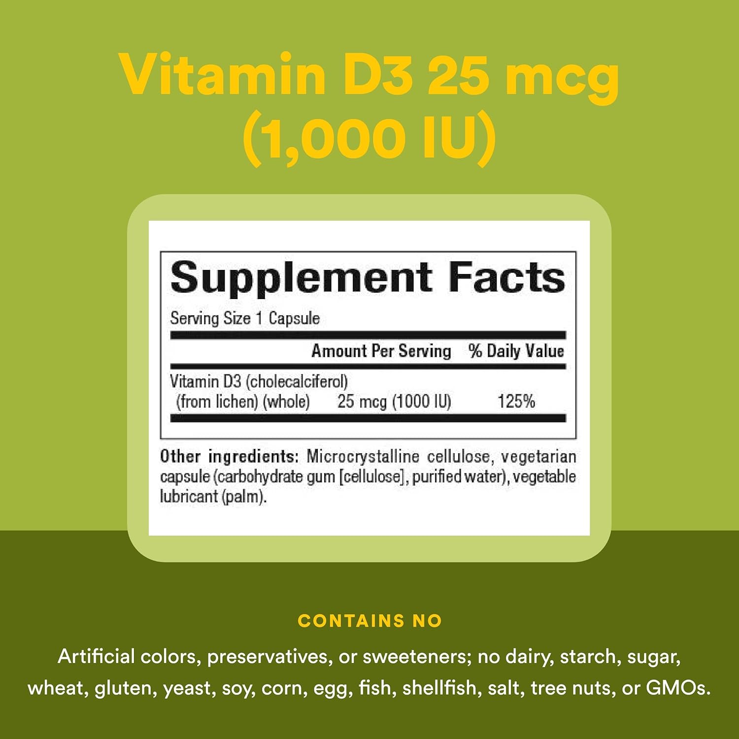 Natural Factors Whole Earth & Sea Vitamin D3 - Dietary Supplement Supports Strong Bones & Joints - Aids Calcium Absorption - Vegan & Non-GMO - 90 Vegetarian Capsules (90 Servings) - Image 4