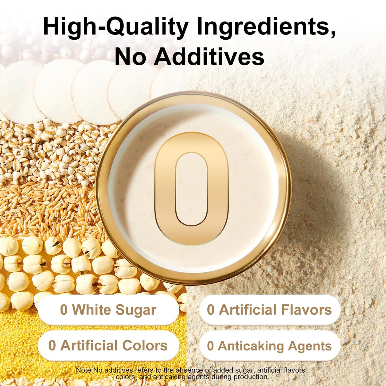 I WUGU Yam, Coix and Lotus Seeds Powder, Plant-Based Meal Replacement, with Probiotics and Prebiotics for Gut Health, High in Protein and Fiber, Low Calorie, Instant Digestive Wellness Drink, Non-GMO, Vegan, No Added Sugar, No Artificial Flavors, 19.25 oz (546g), 五谷磨房山药薏米芡实粉 - Image 5