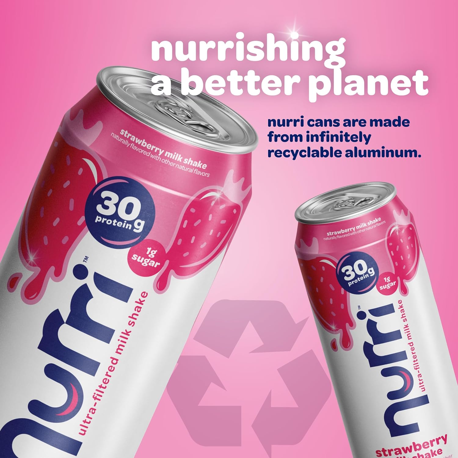 Nurri - 30g Protein Ultra Filtered Milk Shake – Strawberry - Lactose Free, Low Sugar, 150 Calories, 10 Vitamins and Minerals - 11 fl oz, 10 Cans - Image 6