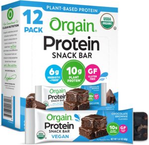 Orgain Organic Vegan Protein Bars, ...
