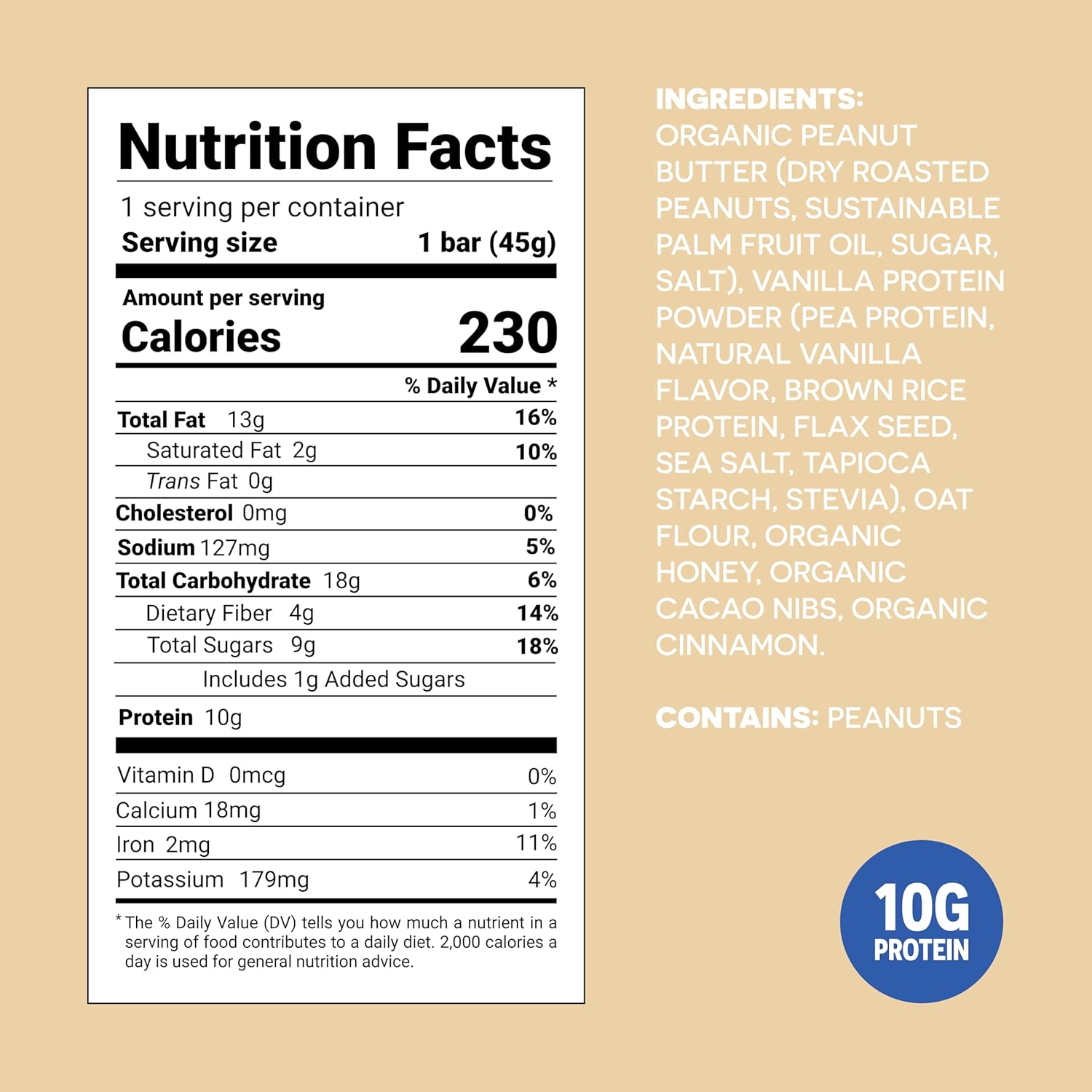 FROPRO Snack Bars - Plant Based Protein Bars, All-Natural, Gluten Free, Dairy Free, & Soy Free, High Protein Bars with Low Calories | Chocolate Chip, 12 Pack - Image 2