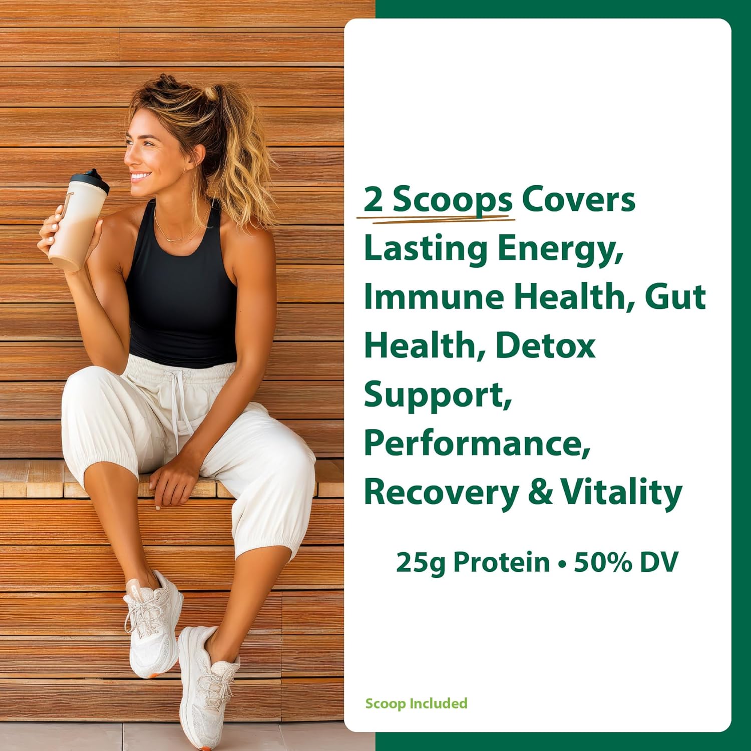 MacroLife Naturals MacroMeal Chocolate Vegan Protein Powder 25g + Superfood Greens 3 Billion Probiotics & Fiber for Lasting Energy - Plant Based Shake & Smoothie Mix Non-GMO, Gluten-Free - 15 Servings - Image 3