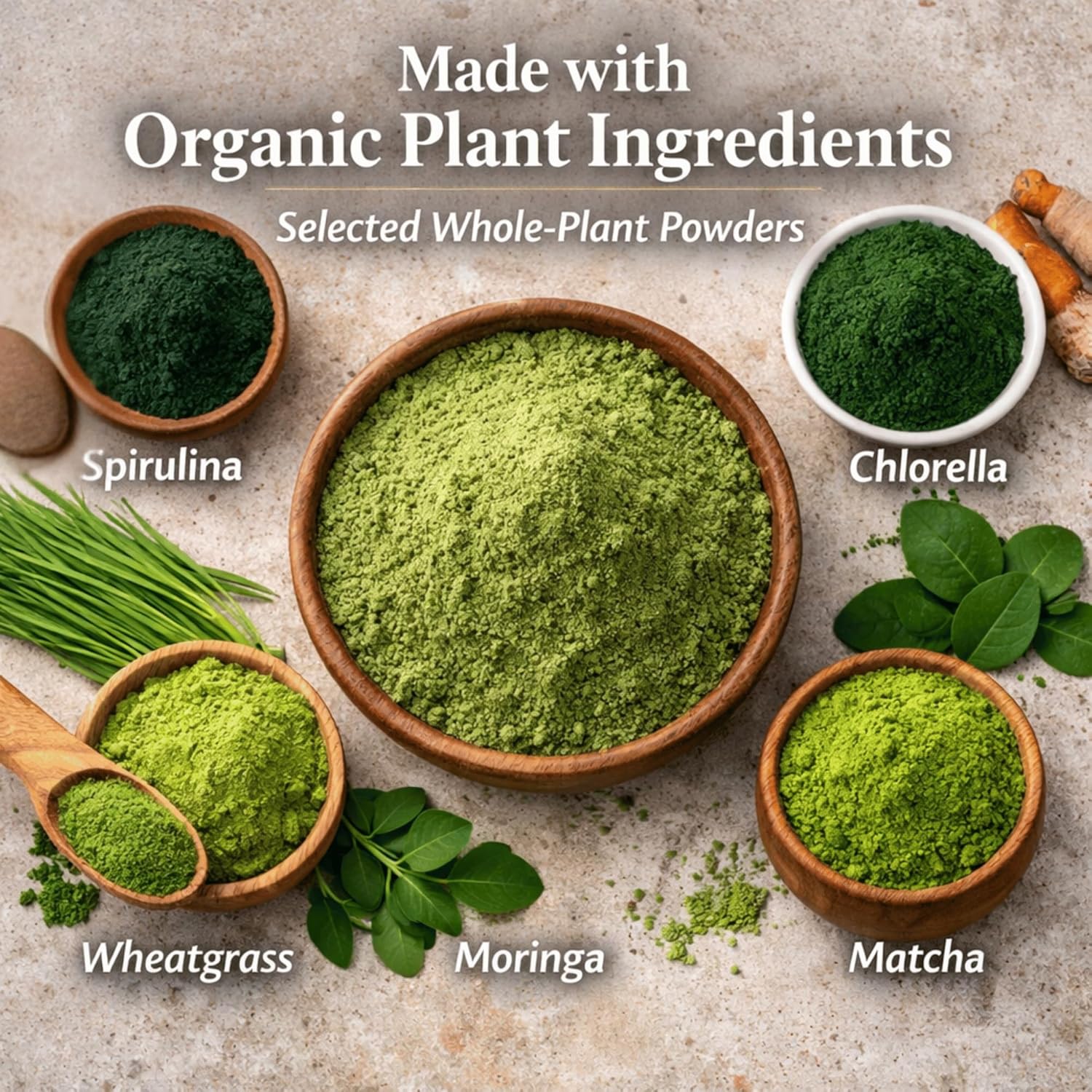 Super Greens Powder - Citrus Punch Flavor - Made with Organic Plant Ingredients, Spirulina, Prebiotic Fiber, Probiotic Culture & Ashwagandha - 28 Servings - Third-Party Tested - Image 3