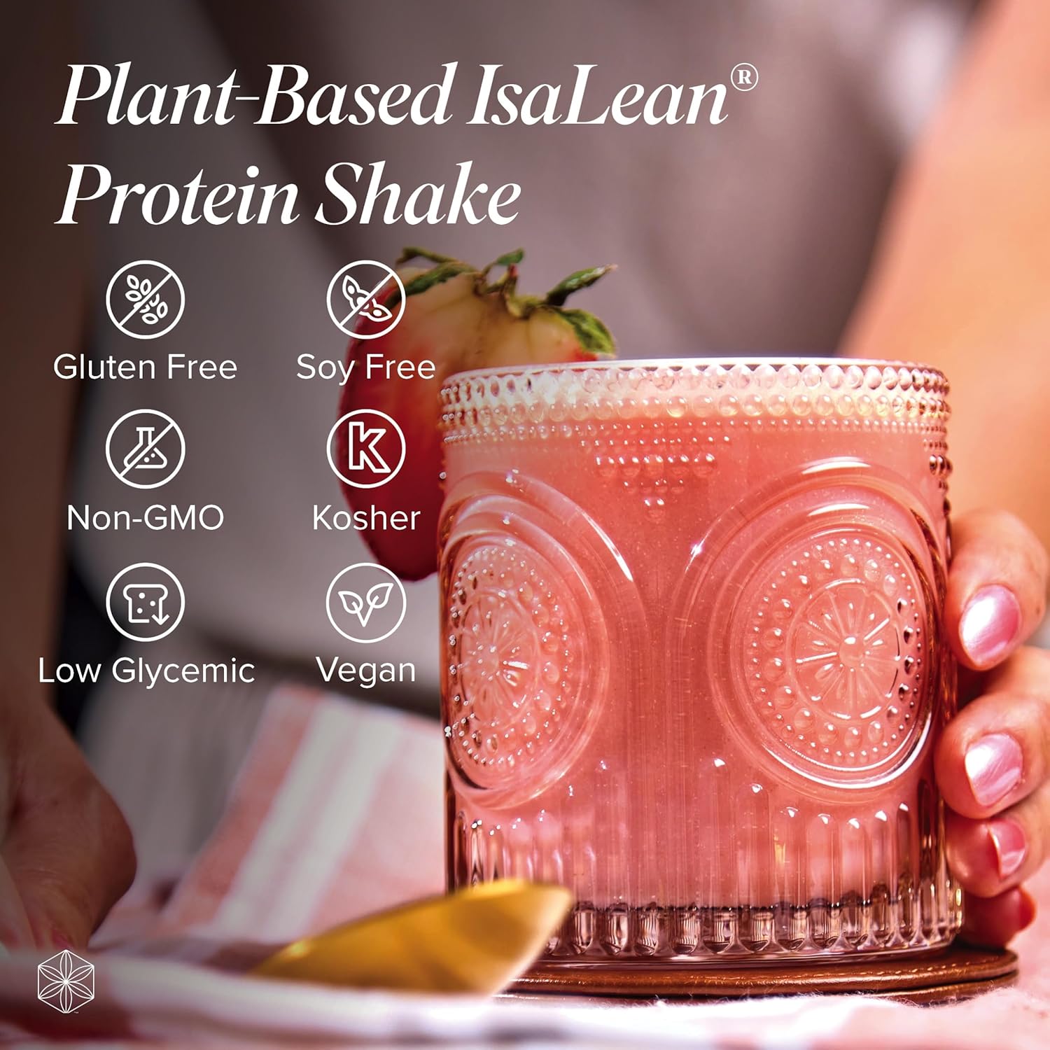 Isagenix Plant-Based IsaLean Protein Shake - Meal Replacement Drink with 24 g of Plant-Based Protein - Supports Lean Muscle Growth & Healthy Metabolism - Gluten-Free & Soy-Free - Strawberry - Image 5