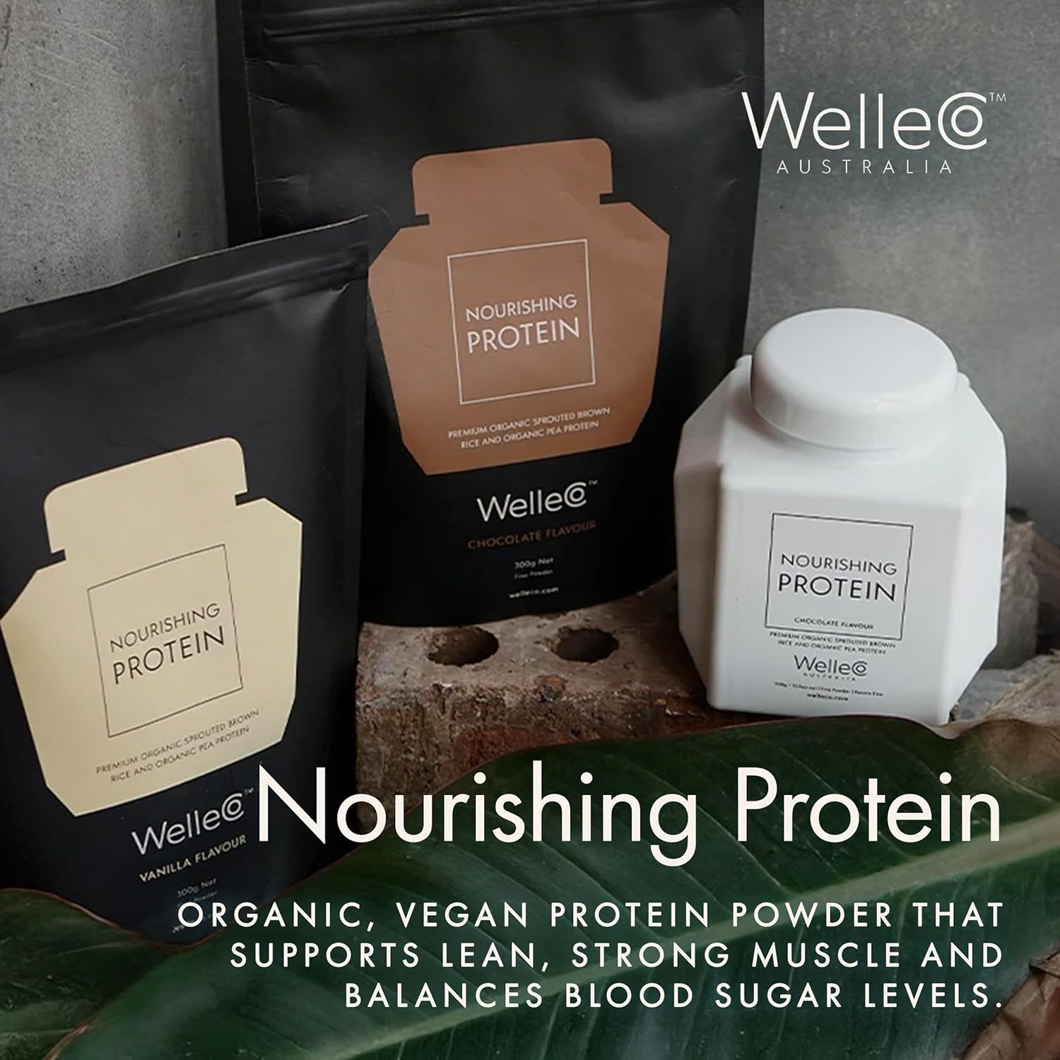 WelleCo Plant-Based Chocolate Protein Powder, Organic Brown Rice & Pea Blend, 16g Protein per Serving, Dairy-Free Supplement for Energy, Recovery & Daily Nutrition, 35.2 oz - Image 9
