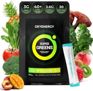 OxyEnergy Super Greens Powder, 40+ ...