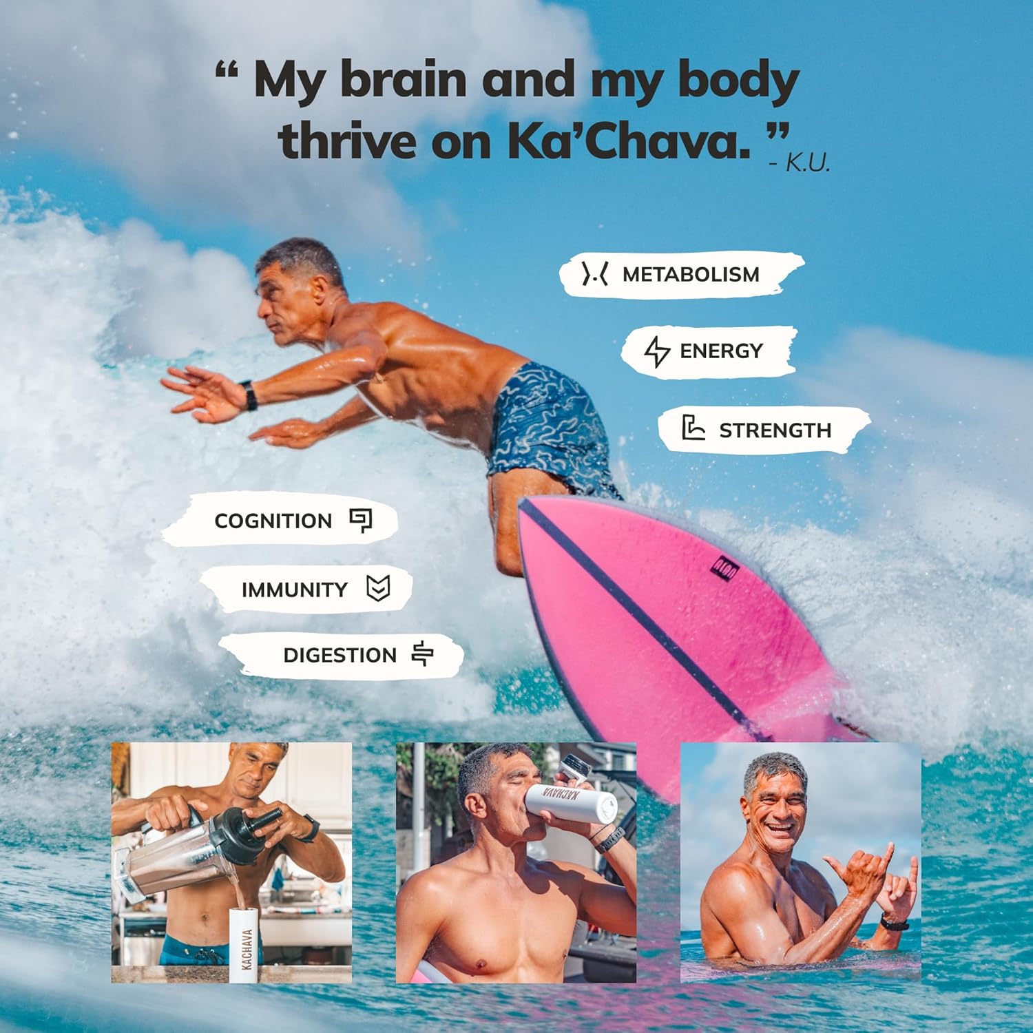 Ka’Chava Whole Body Meal Shake Coffee 2 lb – Vegan Protein Powder with 25g of Protein, 6g of Fiber – Plant-Based Meal Replacement – Probiotics & Digestive Enzymes – Gluten & Dairy Free (15 Servings) - Image 4