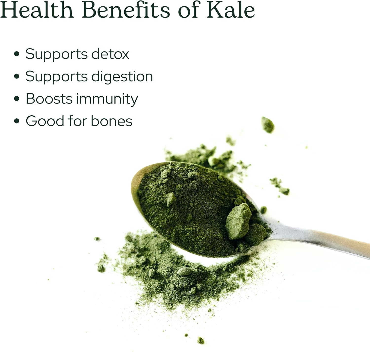 Eclectic Herb - Organic Kale Powder Supplement | Nutritional Support, Daily Fiber, Vitamins + Minerals | Superfood Powder + Daily Greens Drink Mix | USDA Organic, Non-GMO, Vegan (3.2 oz | 90 g) - Image 4