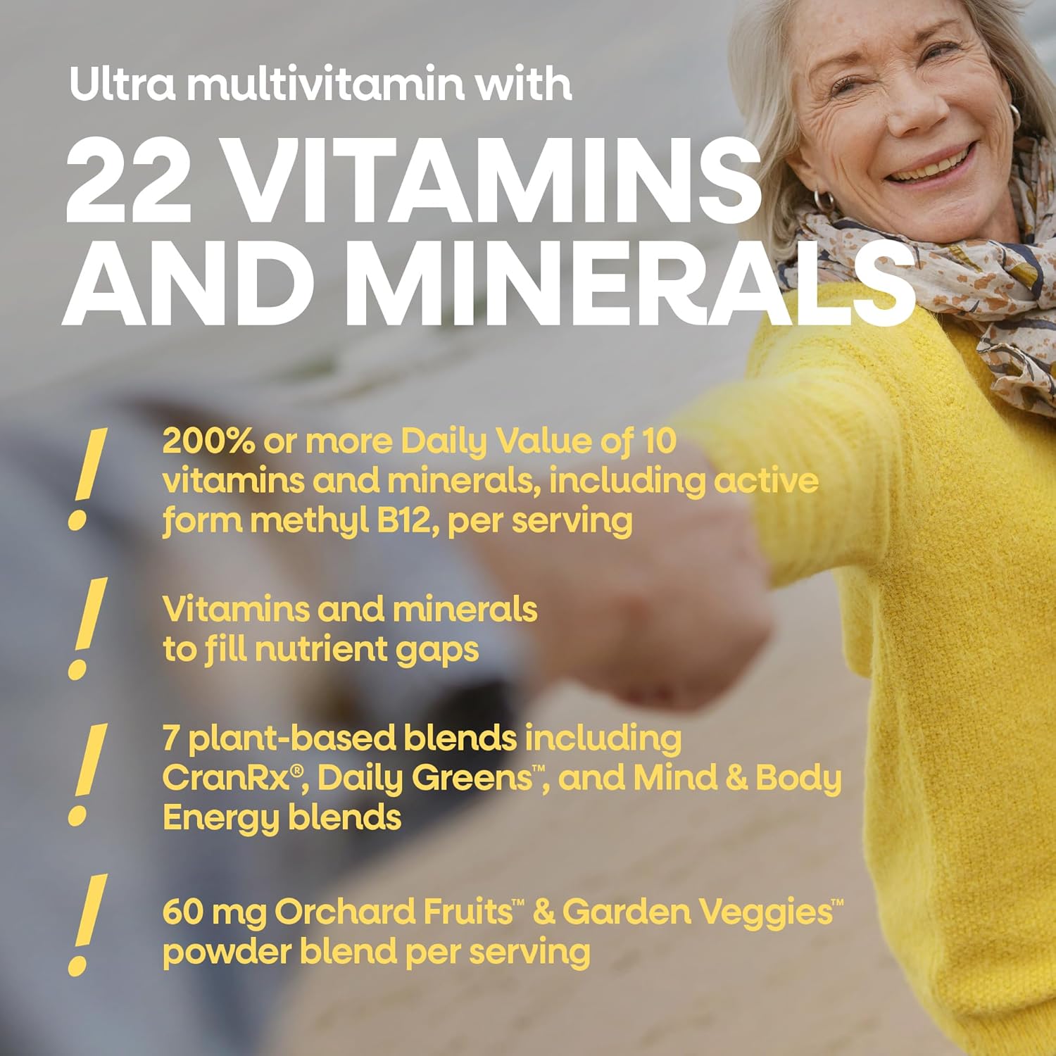 Nature’s Way Alive! Ultra Potency Multivitamin for Women 50 Plus, Complete High Potency Formula with Vitamin D3, C, E, Methylated B12, Supports, Heart, Brain, and Bone Health*, 60 Tablets - Image 4