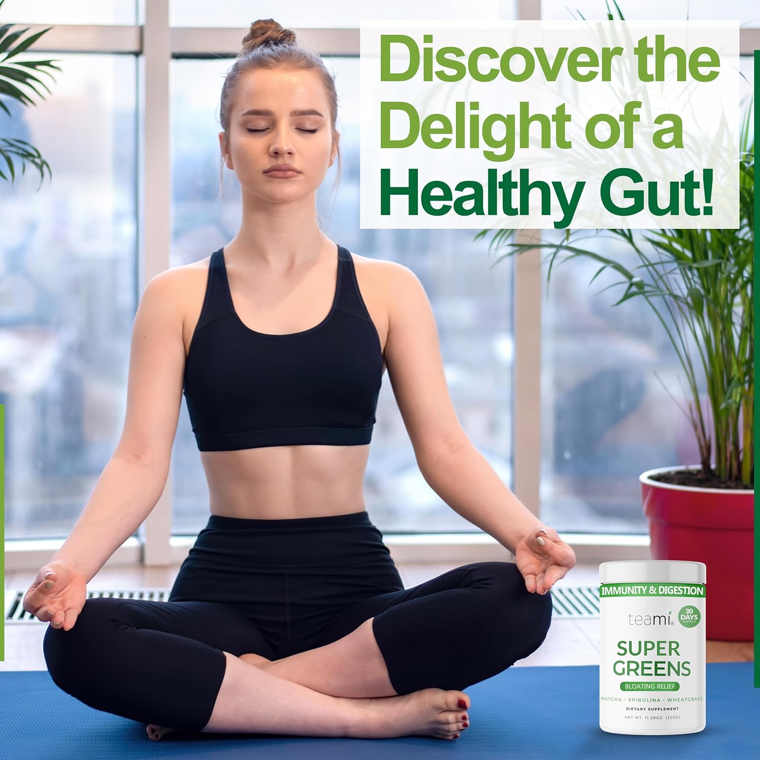 Teami Organic Super Greens Powder for Immunity & Digestion, Non-GMO Greens Superfood Powder to Support Energy, 16 superfood Ingredients, Sugar-Free Veggie Powder for Juice & Smoothie, 32 Servings - Image 6