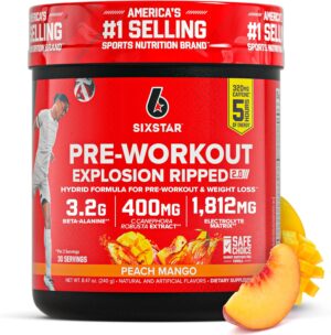 Six Star Pre-Workout Explosion, Pea...