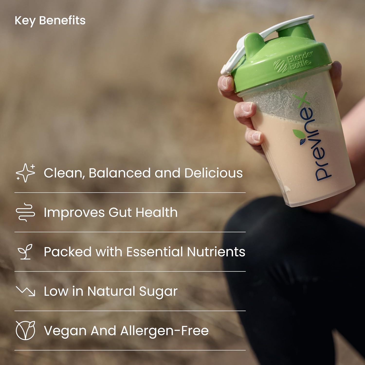 Nourify Plus Plant-Based Protein Shake - All Natural Vegan Protein Powder, High Protein & Low Sugar, Gluten Free, Soy Free & Dairy Free, Vanilla Protein Powder (27.7 oz) - Image 5