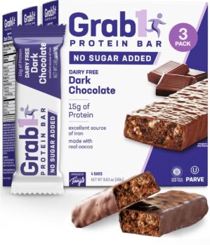 Grab1 Sugar Free Protein Bars, Dair...