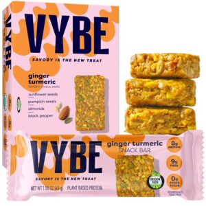 Vybe Snacks Savory Nutrition Bars T...