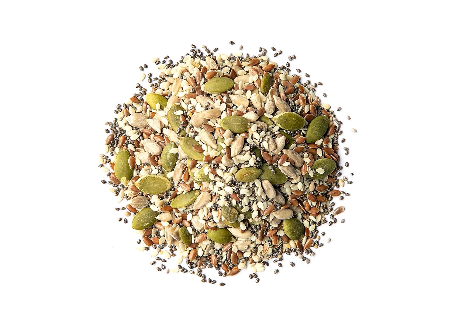 Food to Live Organic Super 5 Seeds Mix, 12 Ounces – A Non-GMO Blend of Flax Seeds, Sesame Seeds, Sunflower Kernels, Pumpkin Kernels, and Chia Seeds, Vegan, Kosher, Bulk. Great for Smoothies & Salads - Image 3