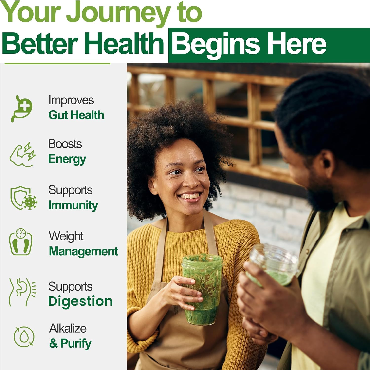 Teami Organic Super Greens Powder for Immunity & Digestion, Non-GMO Greens Superfood Powder to Support Energy, 16 superfood Ingredients, Sugar-Free Veggie Powder for Juice & Smoothie, 32 Servings - Image 3