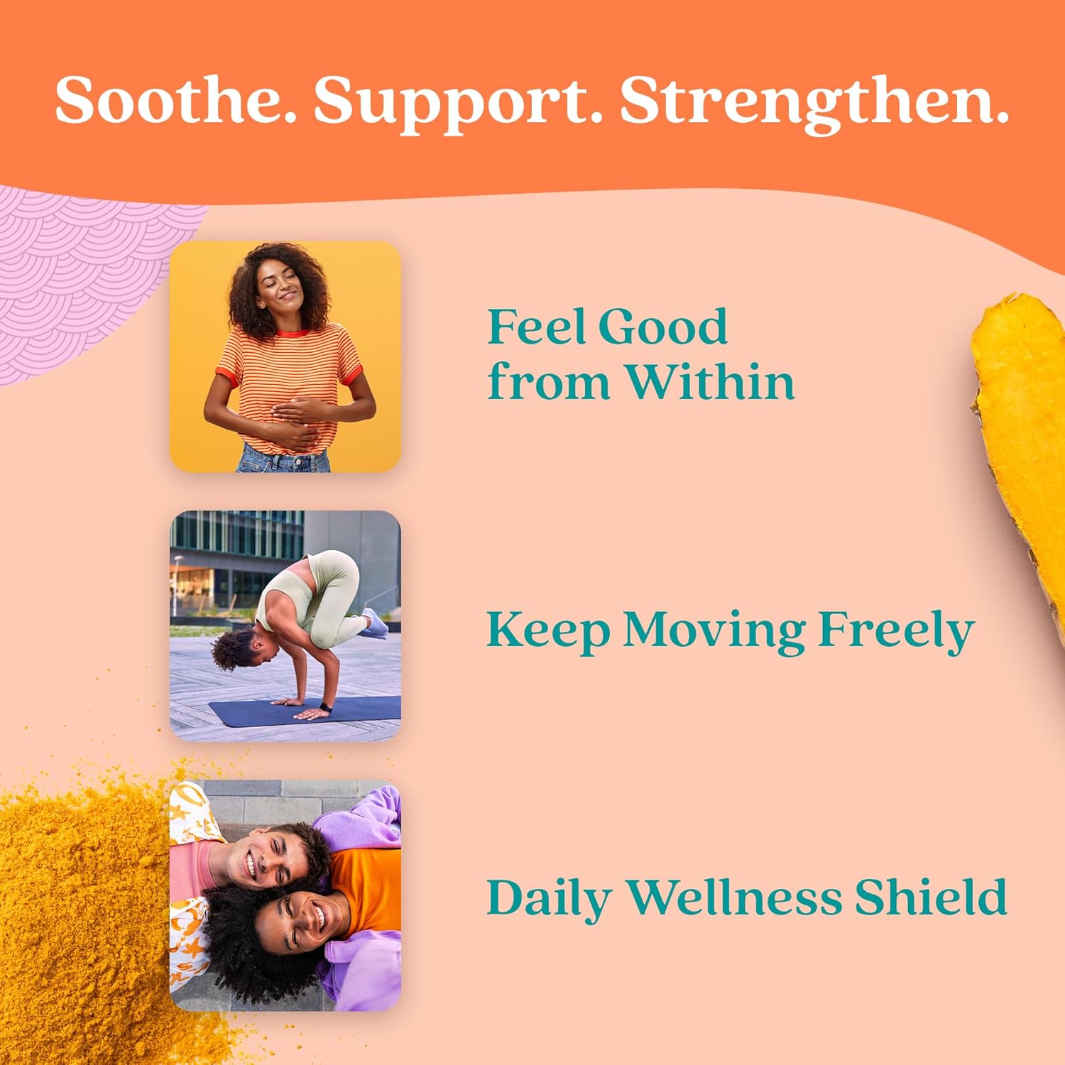 Further Food Superfood Turmeric Root Powder - Maximum Absorption, Natural Immune Booster, Golden Milk Blend, Sugar Free, Keto, Vegan, Non-GMO, 2.12 Oz - Image 4