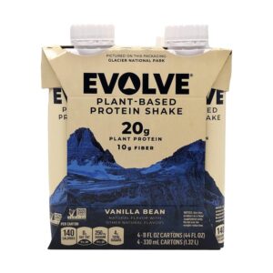EVOLVE Vanilla Bean Protein Shakes,...