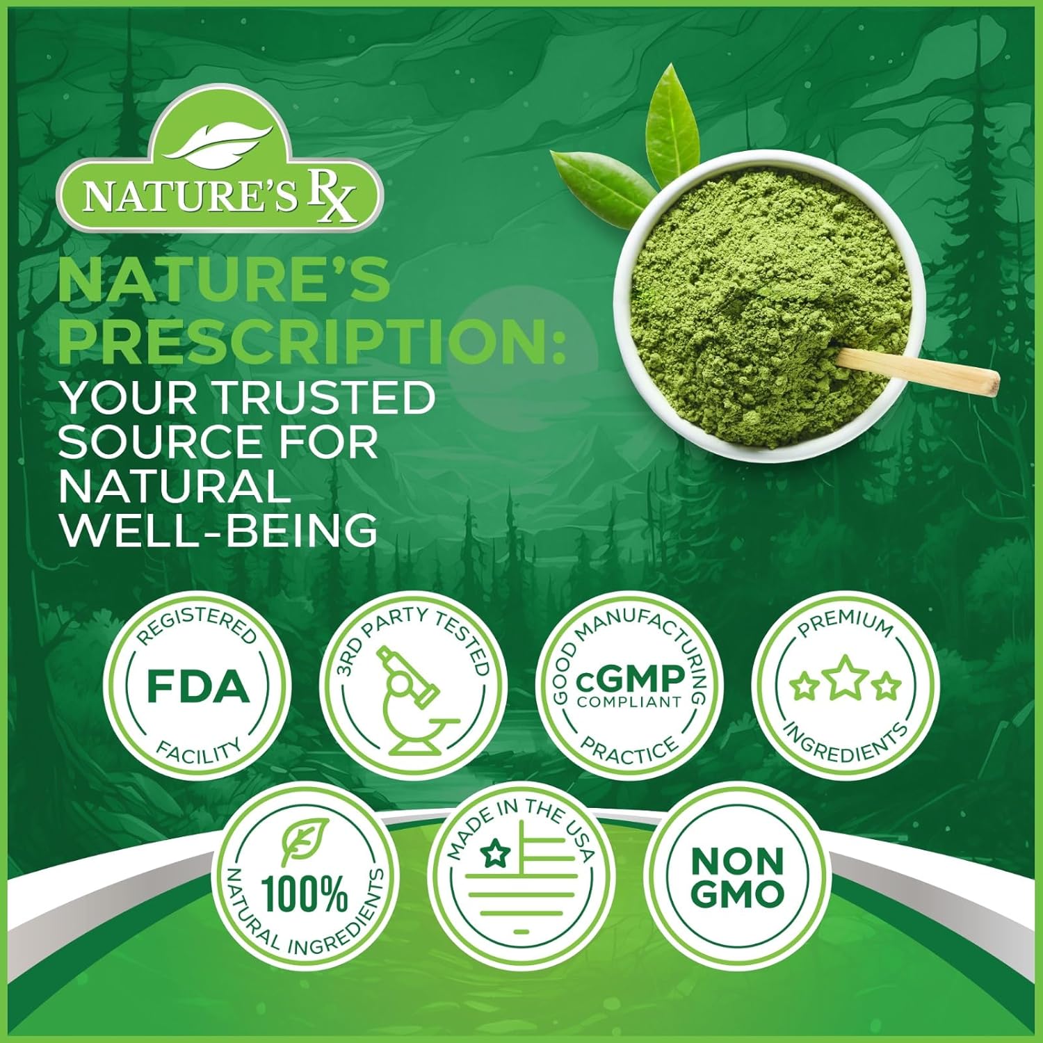 Nature's RX | #1 RATED Greens & Reds Superfood | Strengthen Immune System, Reduce Bloating | 17 Powerful Ingredients | 100% Naturally Sourced & 3rd Party Tested Ingredients - 28 Servings - Image 6