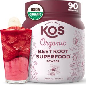 KOS Organic Beet Root Powder, USDA ...
